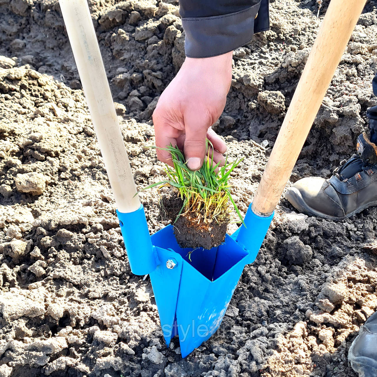 Ручна сажалка Кальмар для посадки розсади розсадопосадковий пристрій садовий інструмент