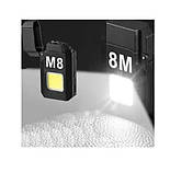 Запальничка спіральна 6002 M8 з LED-ліхтариком, чорна, фото 5