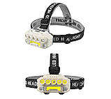 Ліхтар налобний BL HX-817 із сенсором 9070, чорно-білий, фото 7