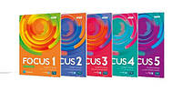 Focus second edition 1, 2, 3, 5 Studen's book + Workbook