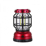 Ліхтар кемпінговий BL ZJ-1990T на сонячній батареї, червоний, фото 2