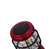 Ліхтар кемпінговий BL ZJ-1990T на сонячній батареї, червоний, фото 4