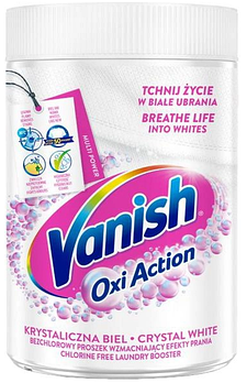 Плямовивідник і вибілювач порошкоподібний для тканин Vanish Gold Oxi Action Кришталева білина 625 г