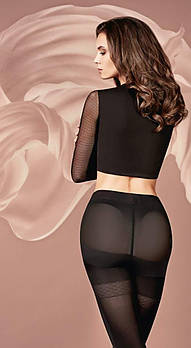 Колготки 70 ден з утягуючими шортиками із ефектом Push-Up Giulia Effect Up 70 чорного кольору розміри 2 3 4 5