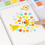 Набір пальчикові фарби (12 кольорів + 30 карток) від Obetty, фото 5