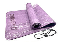 Коврик для йоги и фитнеса EasyFit PER Premium Mat 8 мм Фиолетовый