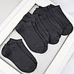 Шкарпетки чоловічі 6 пар короткі «Dark Grey» зі зручною резинкою преміум сегмент розмір 39-42, фото 5