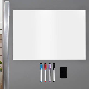 Магнітний Планер та Дошка для Малювання 'Чистий Білий Лист: Плануй, Пиши, Стирай на холодильнику"