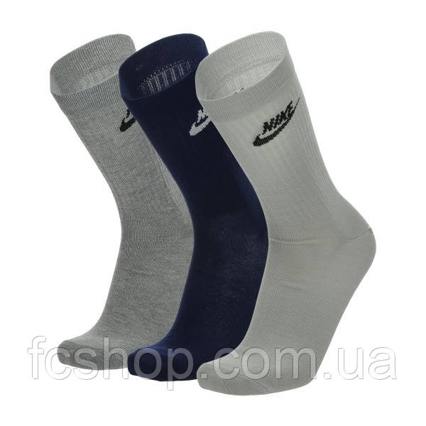 Шкарпетки Nike EVERYDAY ESSENTIAL CR різнобарвні (3 пари) DX5025-903, Розмір (EU) — 42-46