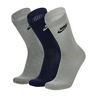 Шкарпетки Nike EVERYDAY ESSENTIAL CR різнобарвні (3 пари) DX5025-903, Розмір (EU) — 42-46