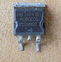 Транзистор ST STB20NM60 ( B20NM60 ) демонтаж, D2PAK