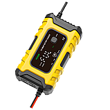 Автомобільний імпульсний зарядний пристрій Foxsur 12v 6A FBC1206D, автоматична зарядка для акумулятора, фото 3