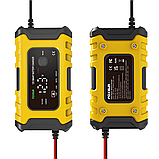 Автомобільний імпульсний зарядний пристрій Foxsur 12v 6A FBC1206D, автоматична зарядка для акумулятора, фото 9