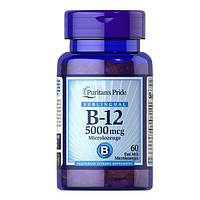 Витамин Б12 Puritan's Pride Vitamin B-12 5000 mcg Sublingual 60 Microlozenges PTP-11473 ZR, код: 8452507
