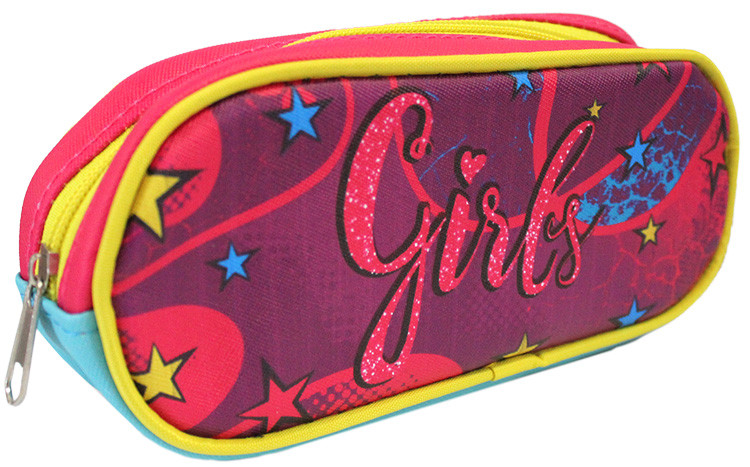 Пенал-косметичка шкільний Leader Зірочки 1 відділення 20х9х5см арт. 930814, фото 1
