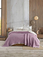 Покривало євро Febo Soft muslin blanket Світло-фіолетовий 230х240, Покривало плед на євро ліжко