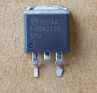 IGBT транзистор ON FGB40T65SPD демонтаж, D2PAK