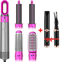 Фен-стайлер 5в1 Hot Air Styler + Подарок Щипцы для ресниц LY-150 / Мультистайлер с насадками для укладки волос