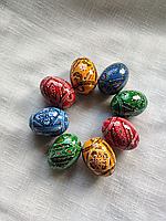 Набор писанок деревянных ручной работы 8 шт.