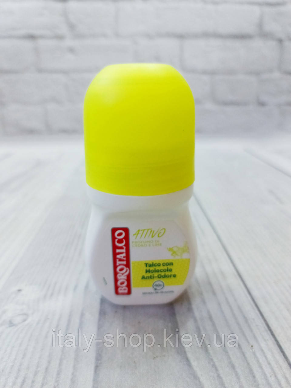 Дезодорант кульковий Borotalco Attivo Profumo di Cedro e Lime odor-converter Deo Roll On 50 мл Італія