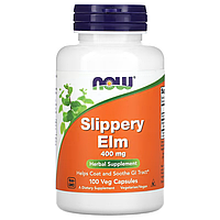 Slippery Elm 400 мг NOW Foods 100 капсул