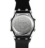 Унісекс кварцовий водонепроникний спортивний годинник з комбінованою індикацією Skmei 2100 Black-Black, фото 3