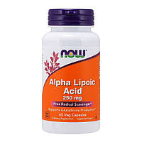 Натуральная добавка NOW Alpha Lipoic Acid 250 mg, 60 вегакапсул