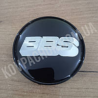 Колпачок на диски BBS черный/хром лого 56-69мм.