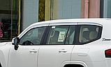 Дефлектори вікон, хромовані вітровики Toyota Land Cruiser J300 2021- (6шт./Autoclover/Південна Корея), фото 8