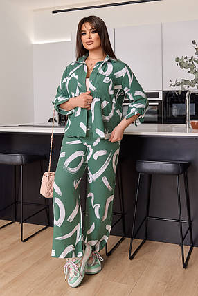 Прогулочный костюм зелений, фото 1