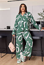 Прогулочный костюм зелений, фото 3