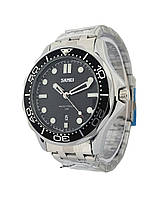 Мужские кварцевые наручные часы с металлическим браслетом Skmei 9276 SSIBK Оригинал