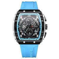 Мужские кварцевые наручные часы с хронографом Curren 8442 Light-Blue