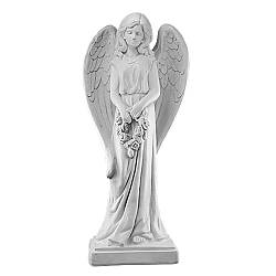 Скульптура на пам'ятник Ангел великий білий (полістоун) AN0737-8(P)