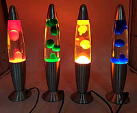 Лавовый светильник, Лампа с воском, Лава лампа оранжевая 35см, Светильник с жидкостью внутри, ALX
