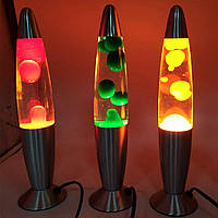 Лампа с воском, Лава лампа оранжевая 41см, Светильник с жидкостью внутри, Лавовый светильник, ALX