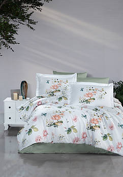 Постільна білизна First Choice Cotton Satin 200х220 Alice Green