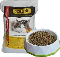 Сухий корм для дорослих котів Салютіс Salutis з куркою 12 кг