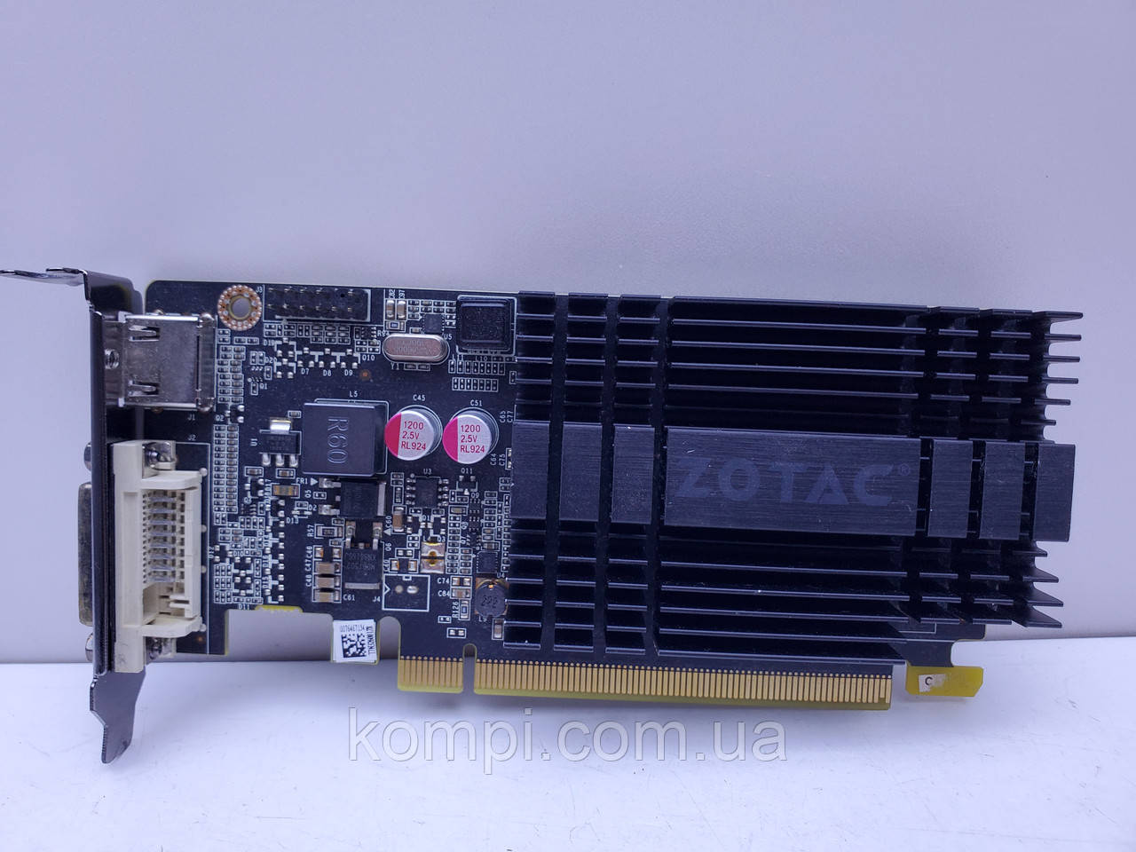 Відеокарта ZOTAC GeForce GT 710 2GB (Low profile, GDDR3,64 Bit,HDMI,PCI-Ex, Б/у), фото 1
