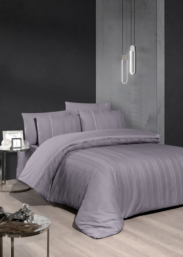 Постільна білизна First Choice Ranforce Deluxe 200 х 220 см Fredan Lavender, фото 1
