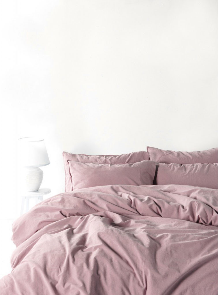Постільна білизна Limasso Stonewashed Ranforse 160 х 220 см Natural Violet