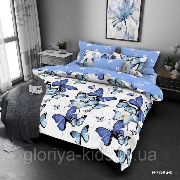 Комплект постільна білизна бязь преміум люкс 1.5сп