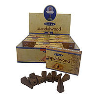 Благовония конусы Sandalwood Backflow Dhoop Cone Satya