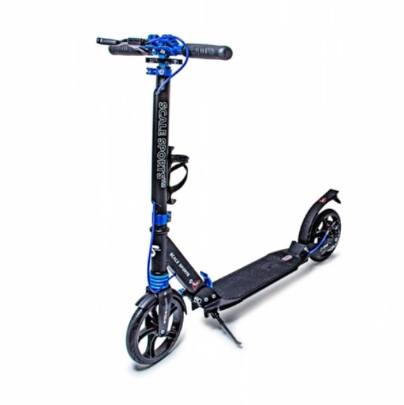 Складаний дитячий самокат "Scale Sports SS-25 1296360217" з дисковим гальмом і LED-ліхтариком (Синій)