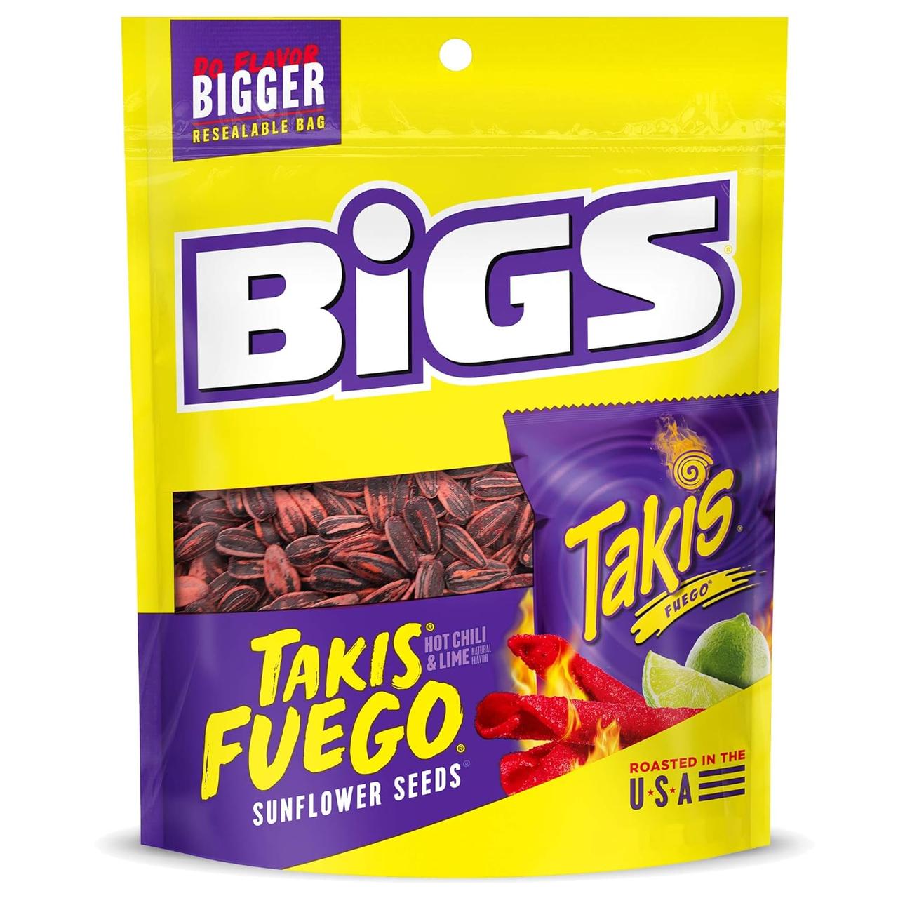 Насіння BIGS Takis Fuego зі смаком гострого чилі і лайма, 152 г