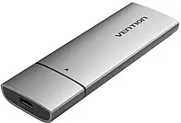 Внешний корпус Vention карман для жесткого диска для SSD M.2 M-key USB Type-C 3.2 Grey (KPGH0)