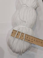 Шнур тектильний 3 мм білий 500 грамів моток. 180 грн