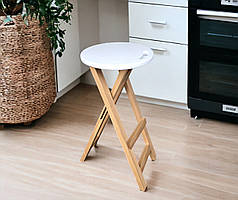 Дерев'яний Табурет з підніжкою Дерева Ясен 70 см