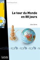 A2. Le Tour du monde en 80 jours + CD audio MP3 - Jules Verne - 9782011556868