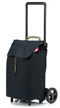 Господарська сумка-візок Gimi Easy, 40 л (Black) | Місткий шопер на 2-х колесах для покупок, фото 3